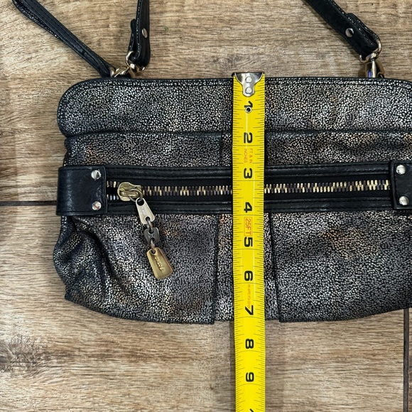 See By Chloe Suede Minaudiere Metallic Leather bag Crossbody Clutch Purse - Picture 14 of 15